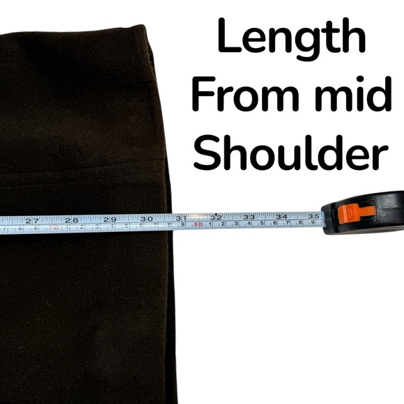 Calvin Klein Angora Rabbit Hair Wool Chocolate Brown Peacoat Like New soft cozy - Picture 16 of 16